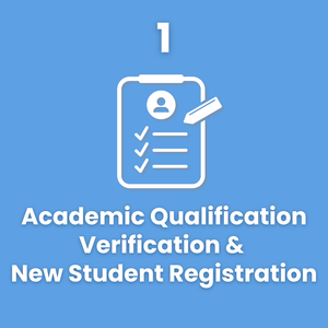 1. Academic Qualification Verification and New Student Registration